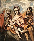 El Greco Famous Paintings - Holy Family